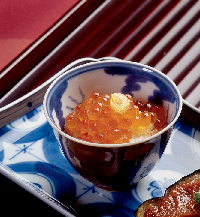 Salmon Roe in Grated Daikon from The Sushi Experience by Hiroko Shimbo