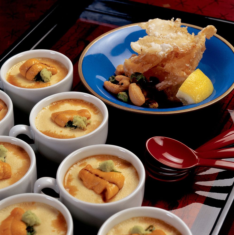 Sea Urchin Egg Custard Soup from The Sushi Experience by Hiroko Shimbo