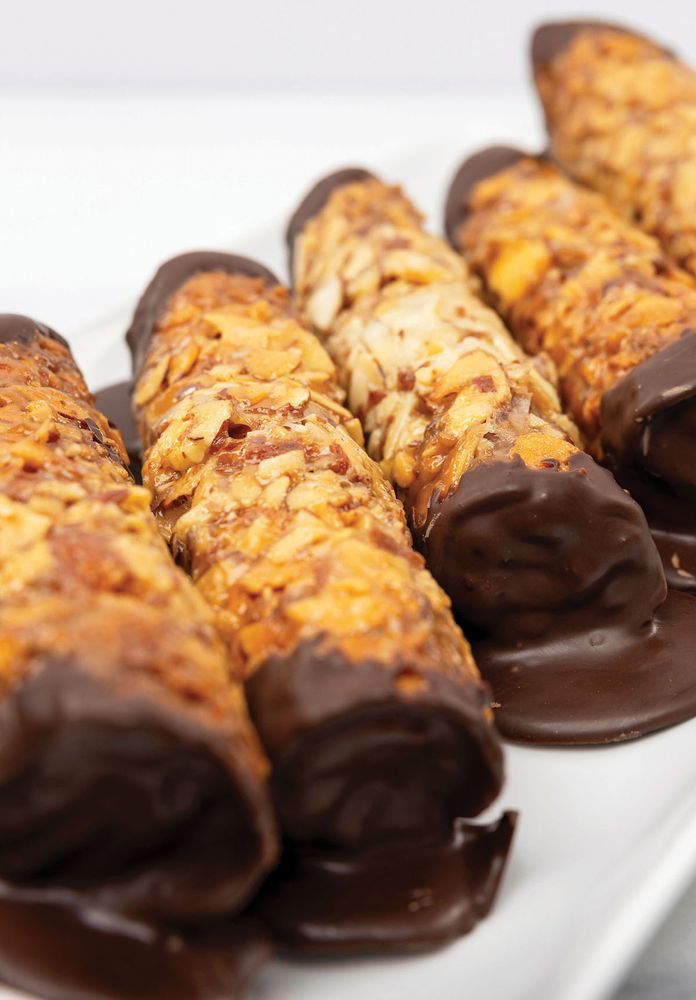 French Rolled Florentine from It's a Sweet World: Recipes from Around the Globe at Bea’s Bakery by L