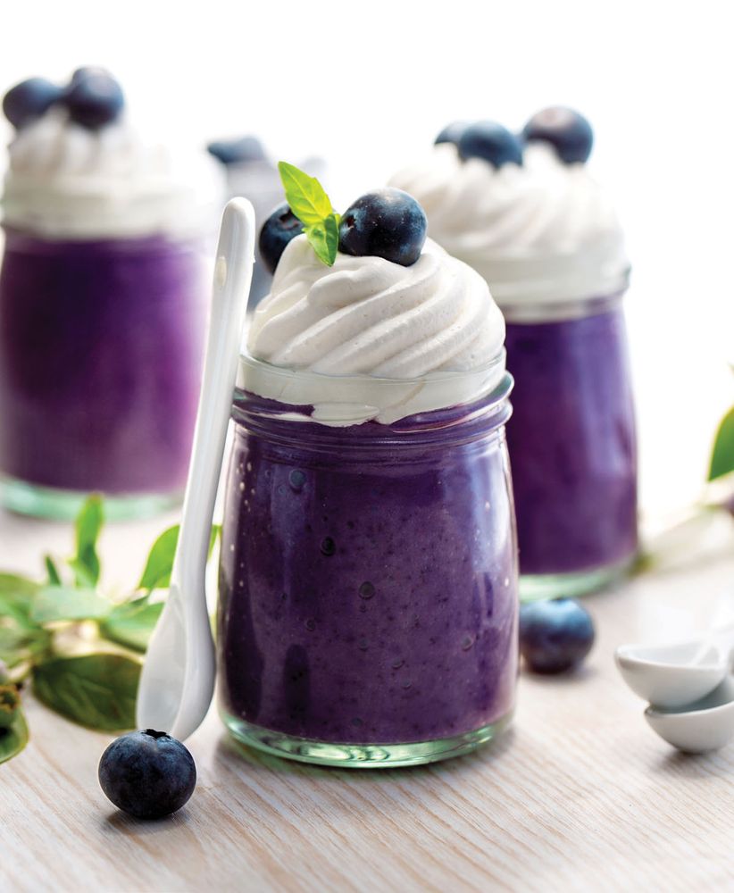 Brilliant Blueberry Parfaits from Sweet Vegan Treats: 90 Recipes for Cookies, Brownies, Cakes, and Tarts by Hannah Kaminsky