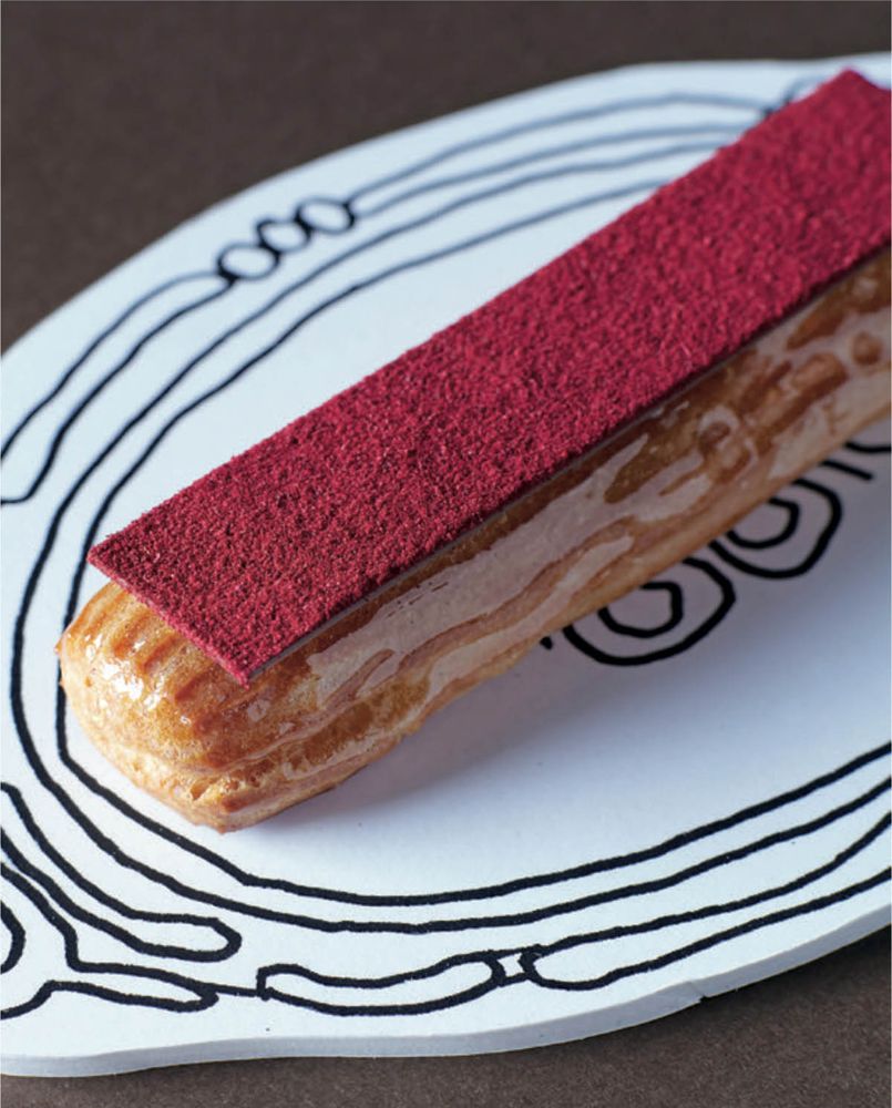 Milk Chocolate Raspberry Eclair from Sweet Studio by Darren Purchese