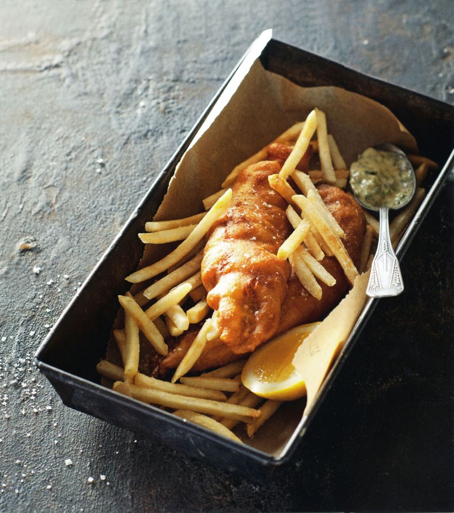Fish & Chips from Sydney Seafood School Cookbook by Alex Herbert