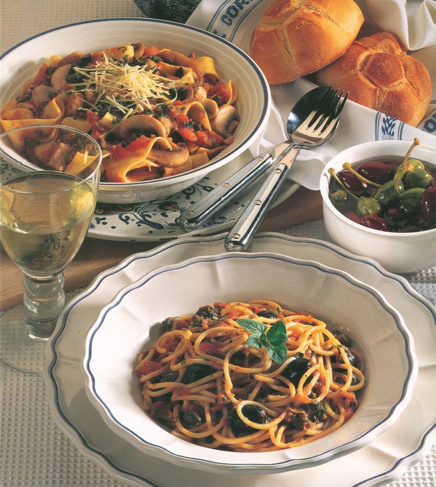 Spaghetti Puttanesca from Pasta: Le Cordon Bleu Home Collection by Le  Cordon Bleu