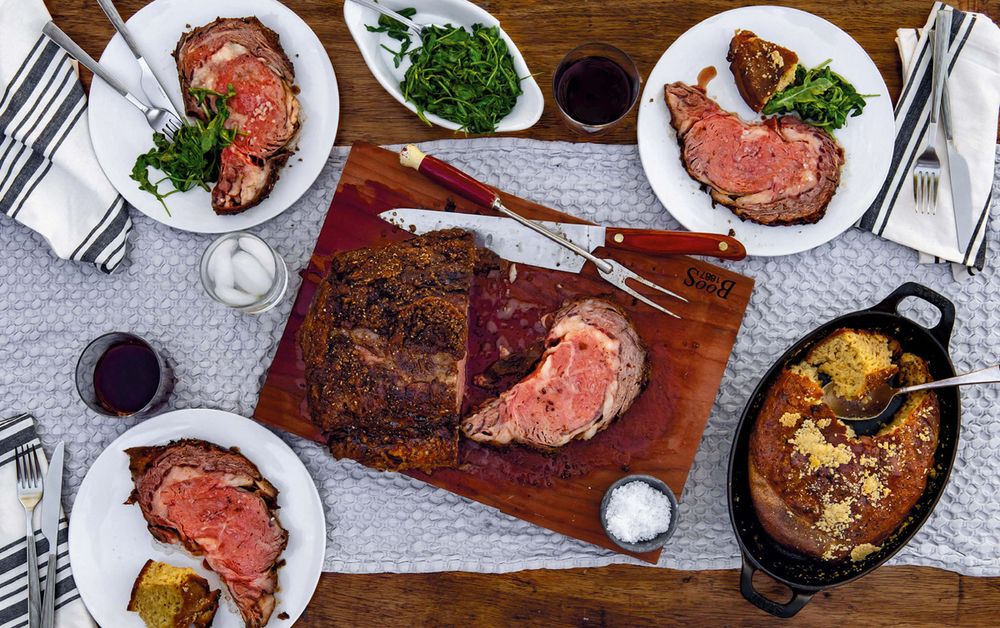 Prime Rib with Parmigiano-Reggiano Popovers from Peace, Love, and Pasta ...