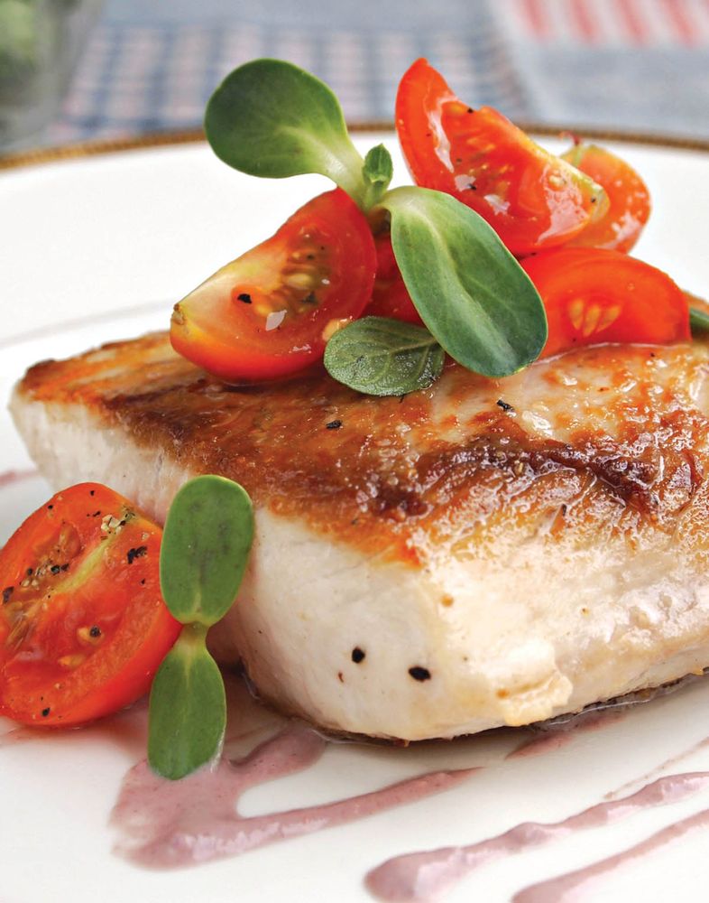 Fish with Black Olive Sauce from The Peruvian Kitchen by Morena Cuadra