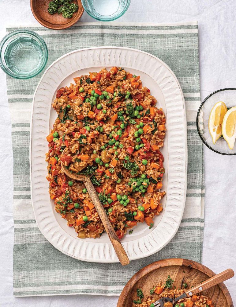 Vegetable Jambalaya from The PlantBased Cookbook Vegan, GlutenFree, OilFree Recipes for