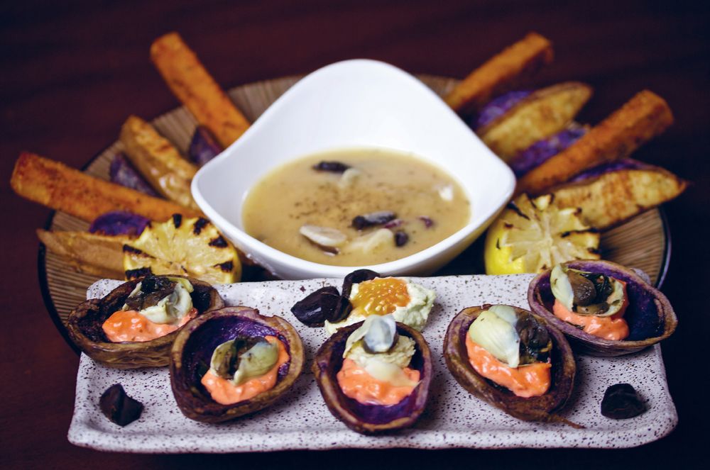 Moules Frites from PlantBased Gourmet by Suzannah Gerber