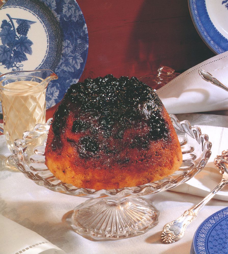 Layered blackcurrant pudding from Puddings Le Cordon Bleu Home