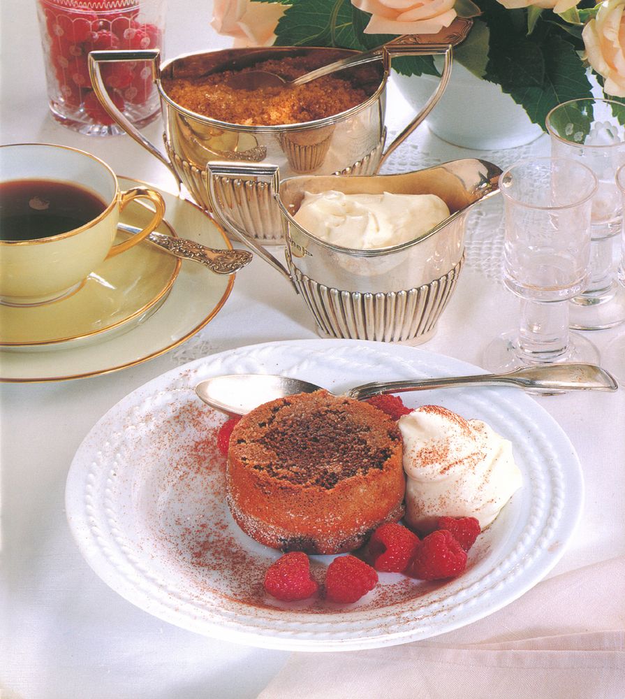 Chocolate fondant soufflés from Puddings: Le Cordon Bleu Home Collection by Le Cordon Bleu