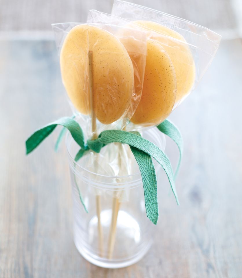 Vanilla Lollipops from Pure Vanilla: Irresistible Recipes and Essential Techniques by Shauna Sever