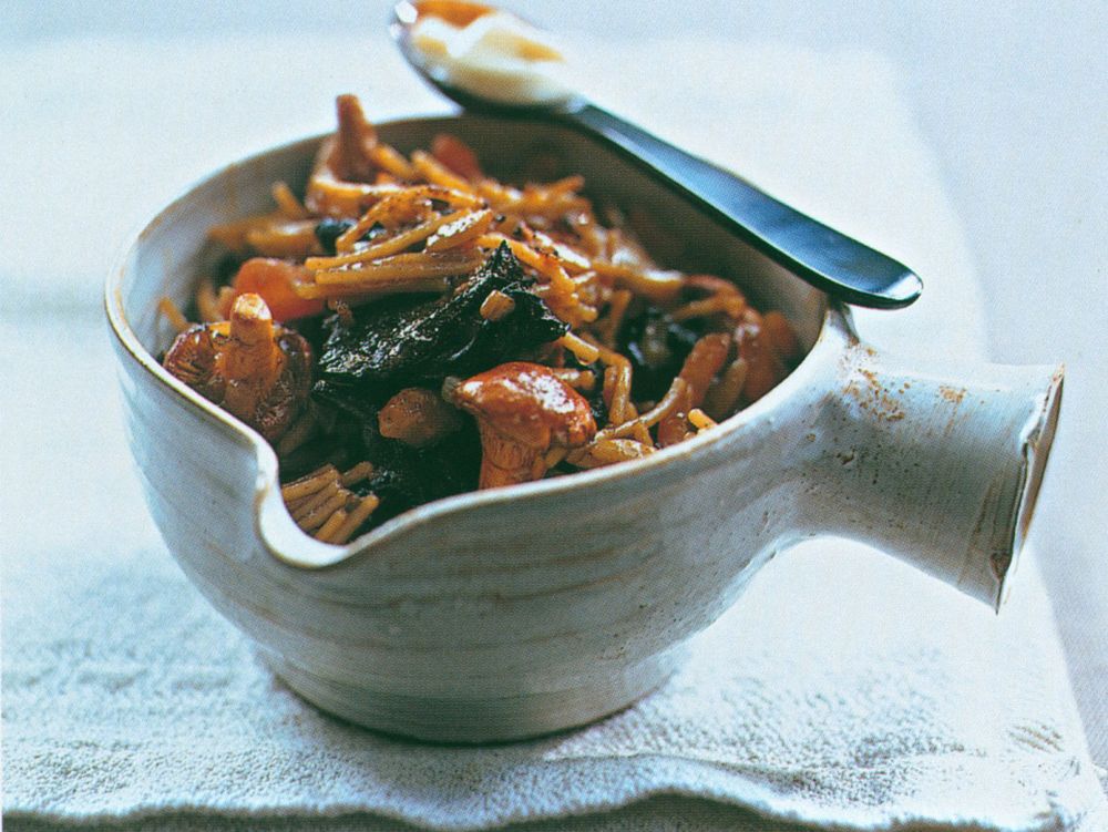 Black mushroom fideau from Pure Vegetarian by Paul Gayler