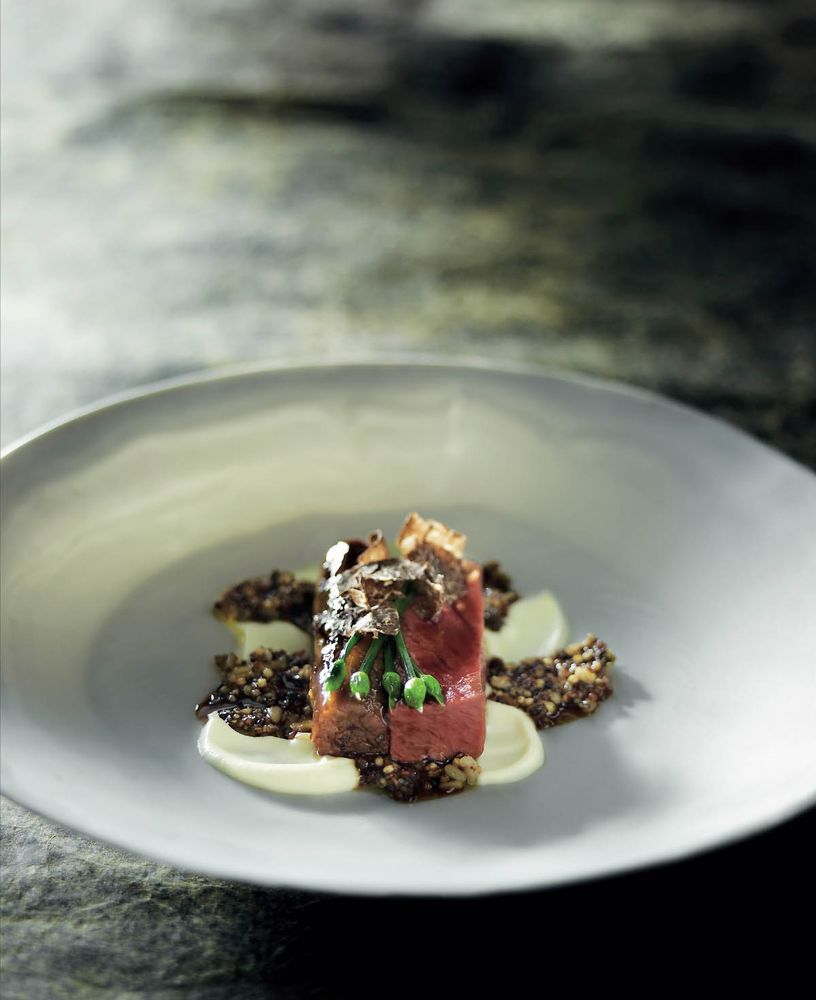 Poached Fillet of Rose Veal and Slow-Braised Veal Tail with Morels ...