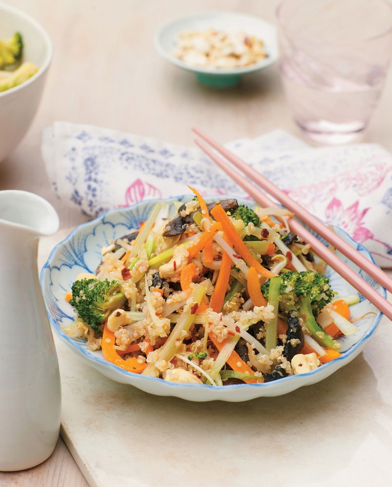 Chinese Quinoa and Vegetable Stir-Fry from The Quinoa Cookbook by Penny Doyle