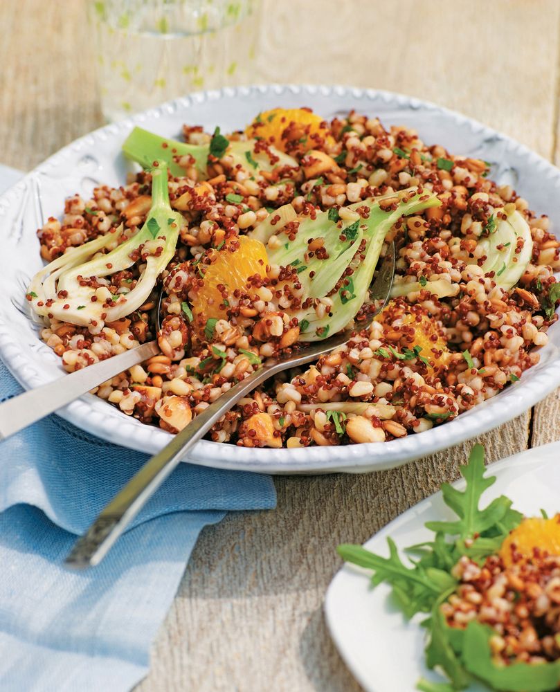 Toasted Grain, Fennel and Orange Salad from The Quinoa Cookbook by Penny Doyle