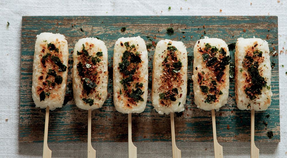 Grilled Onigiri with Furikake from Robata: Japanese Home Grilling by