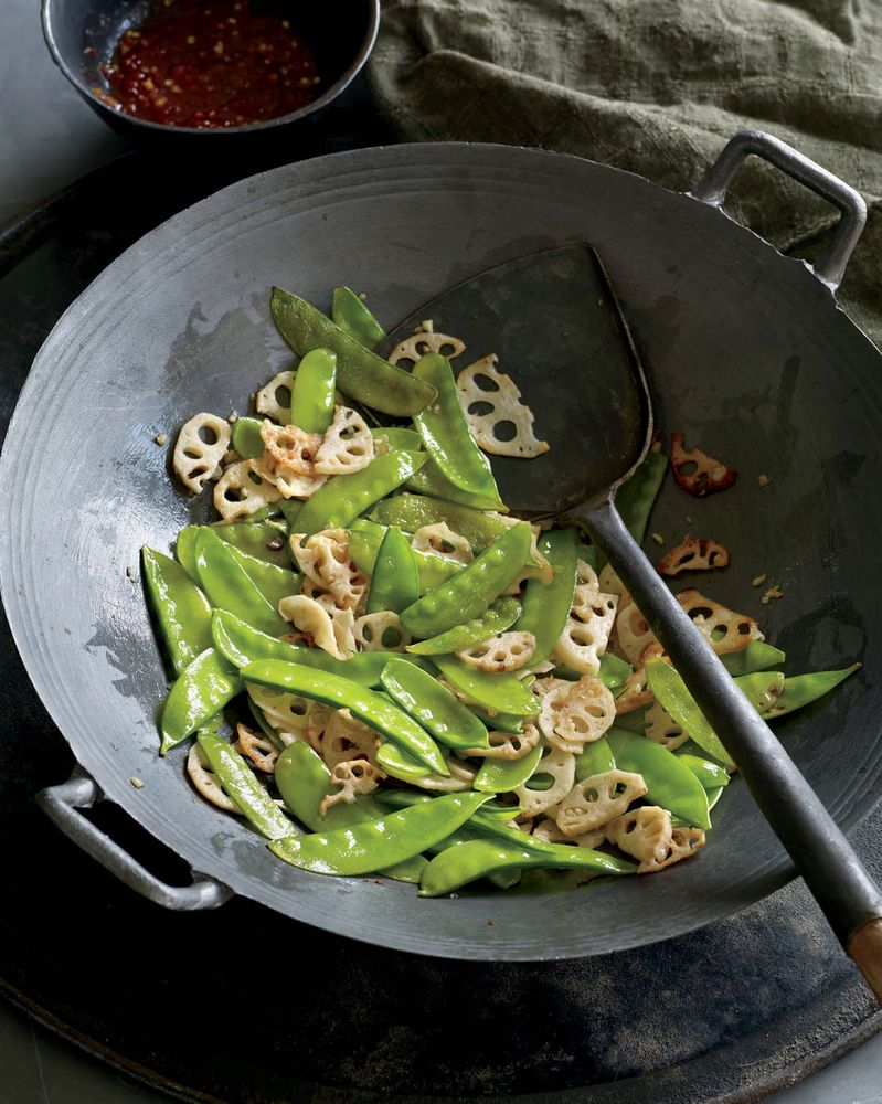 Stir-Fried Lotus Root and Snow Peas from Roots: The Definitive ...