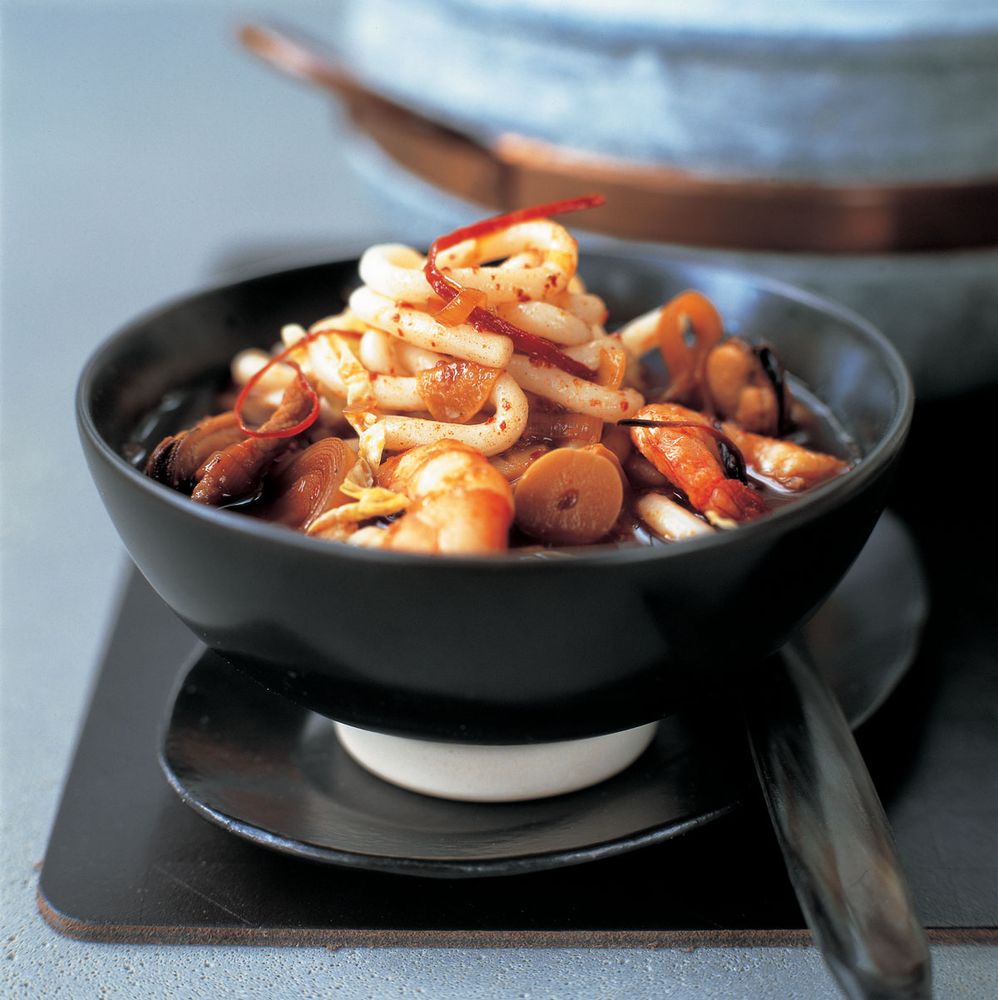 Spicy mixed seafood ramen from Ramen by Heather Whinney