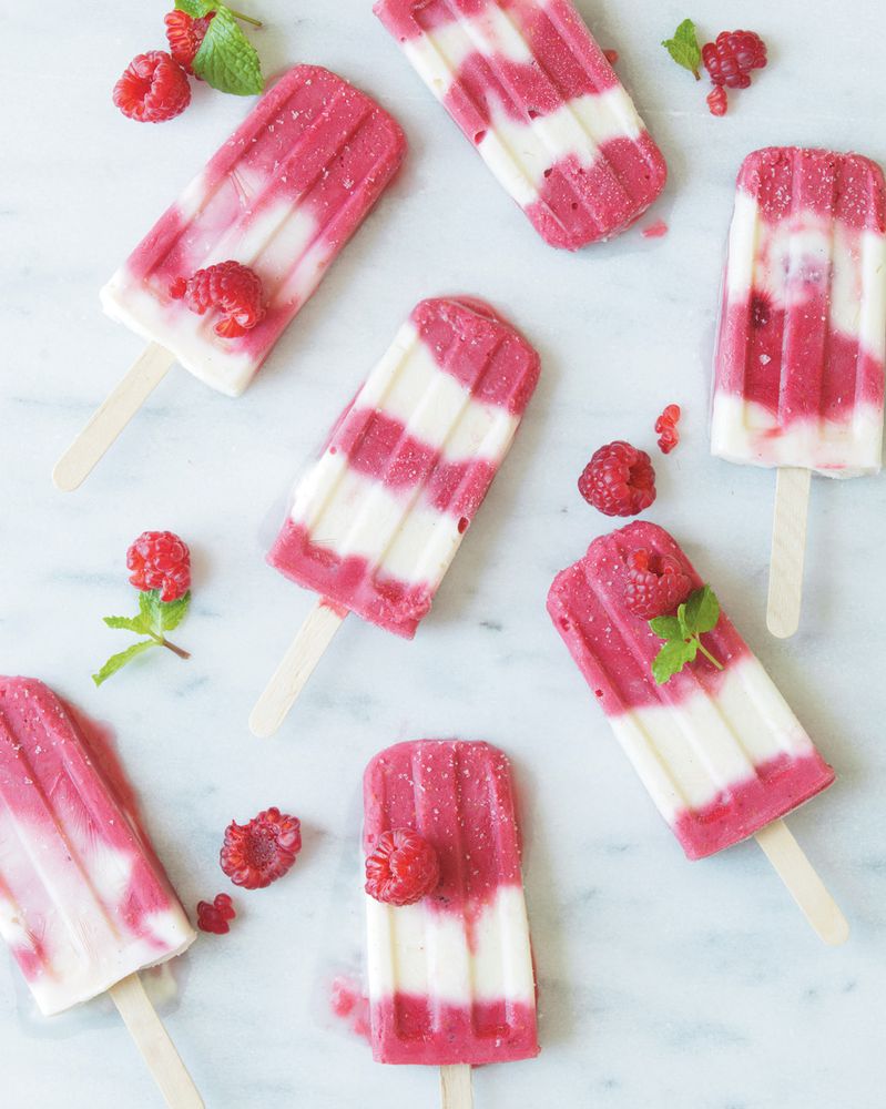 Raspberry Swirl Yoghurt Lollies from Reuben at Home by Reuben Riffel