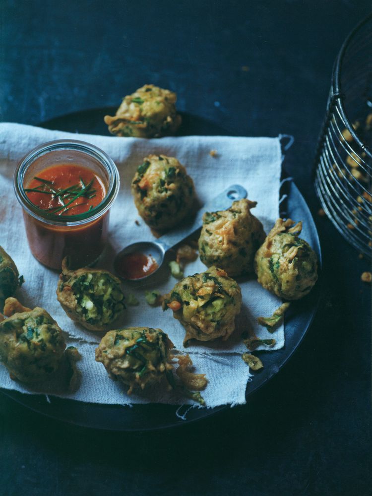 Spinach koftas in tomato sauce from Reza's Indian Spice by Reza Mahammad