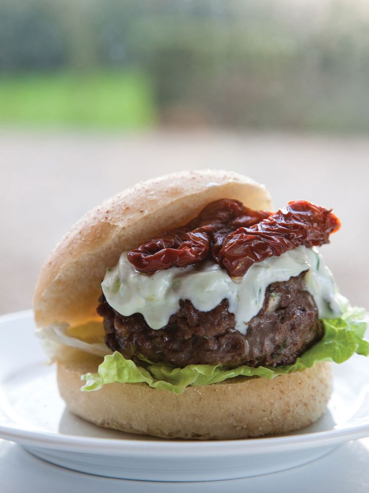 Stuffed Burgers from The Real Greek by Tonia Buxton