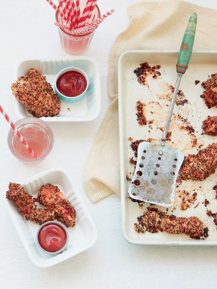 Quinoa Baked Chicken Fingers from Real Food Kids Will Love Over 100