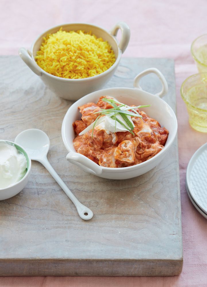 Butter Chicken with Yellow Rice from Real Food Kids Will Love Over 100