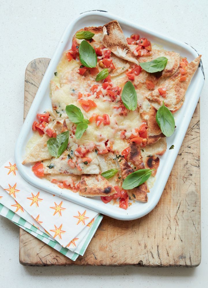 Pitta Bread Tortilla Chips with Tomato Salsa from Real Food Kids Will