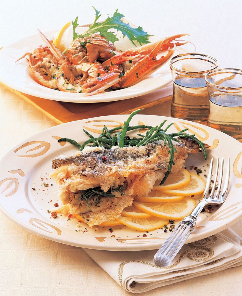 Sea Bass in a Salt Crust from Recipes from My Spanish Grandmother The