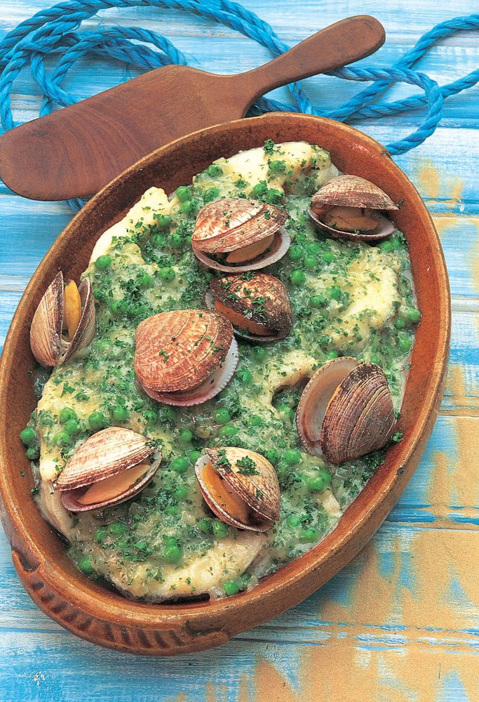 Hake and Clams with Salsa Verde from Recipes from My Spanish