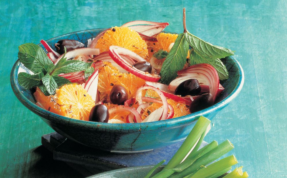 Orange and Red Onion Salad with Cumin from Recipes from My Spanish