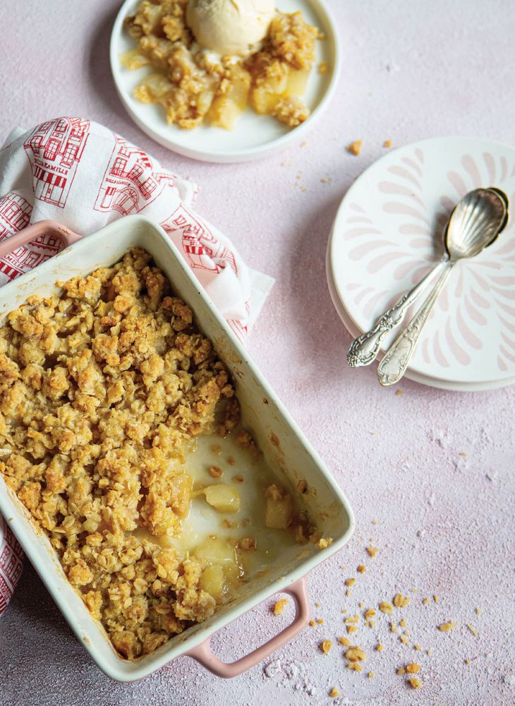 Pear Crumble from 52 Weeks 52 Sweets by Vedika Luthra