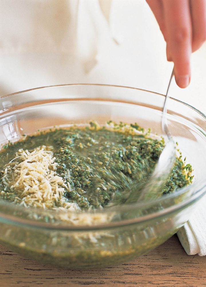 Basil Pesto from The Weeknight Cook by Brigit Binns