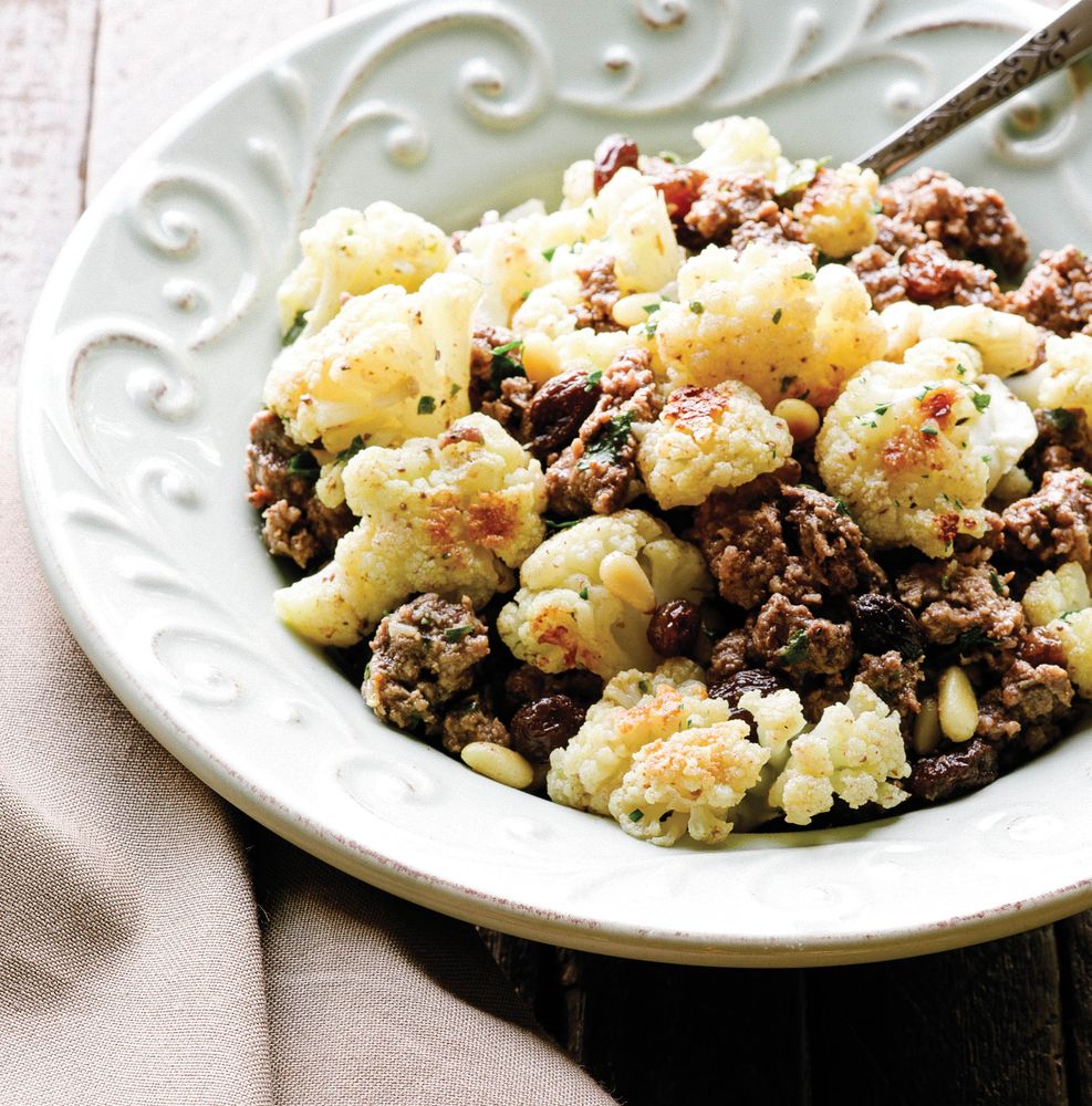 Sicilian Cauliflower with Beef from Well Fed Weeknights: Complete Paleo Meals in 45 Minutes or Less by Melissa Joulwan