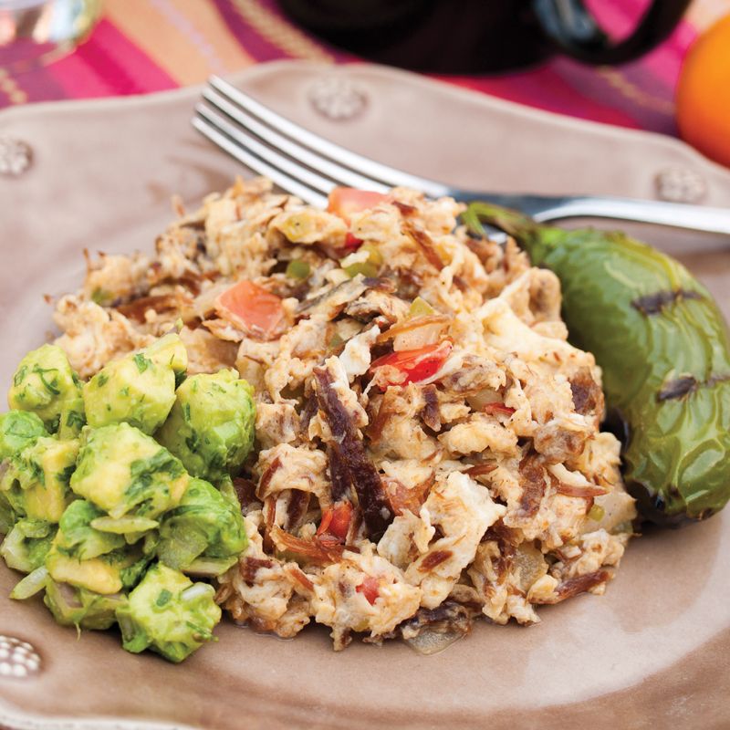 Machacado & Eggs with Avocado Relish from Well Fed: Paleo Recipes for People Who Love to Eat by Meli