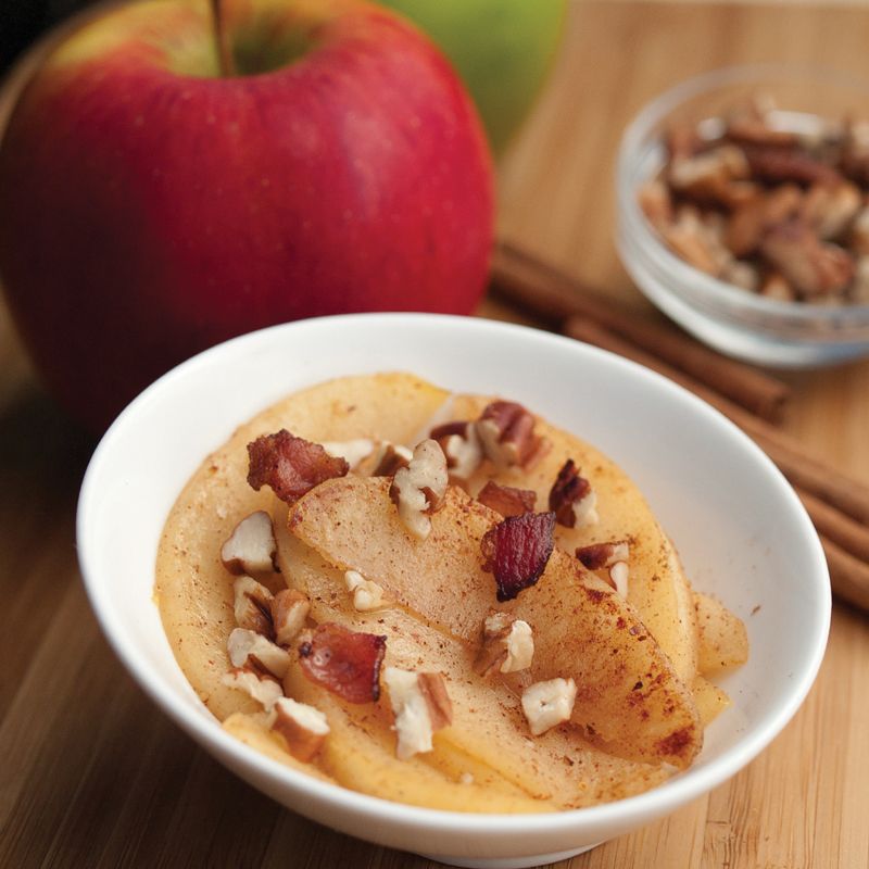 Fried Apples with Bacon and Pecans from Well Fed: Paleo Recipes for People Who Love to Eat by Meliss