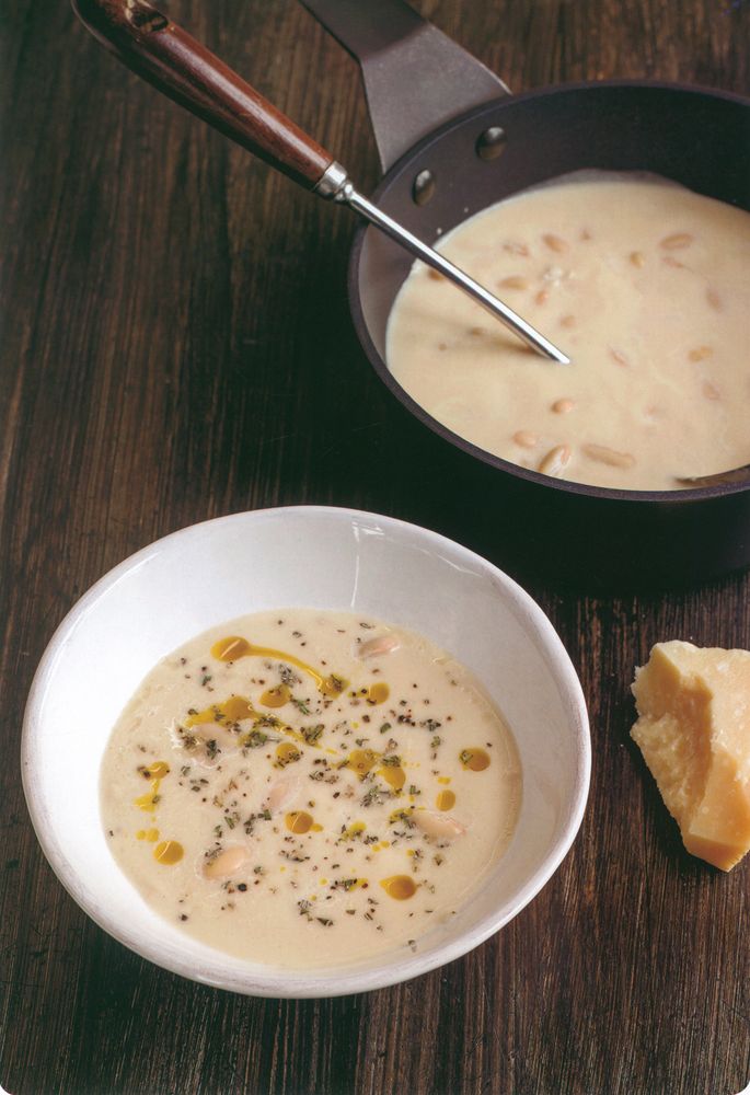 Cauliflower and cannellini bean soup from What to Eat Next by Valentine Warner