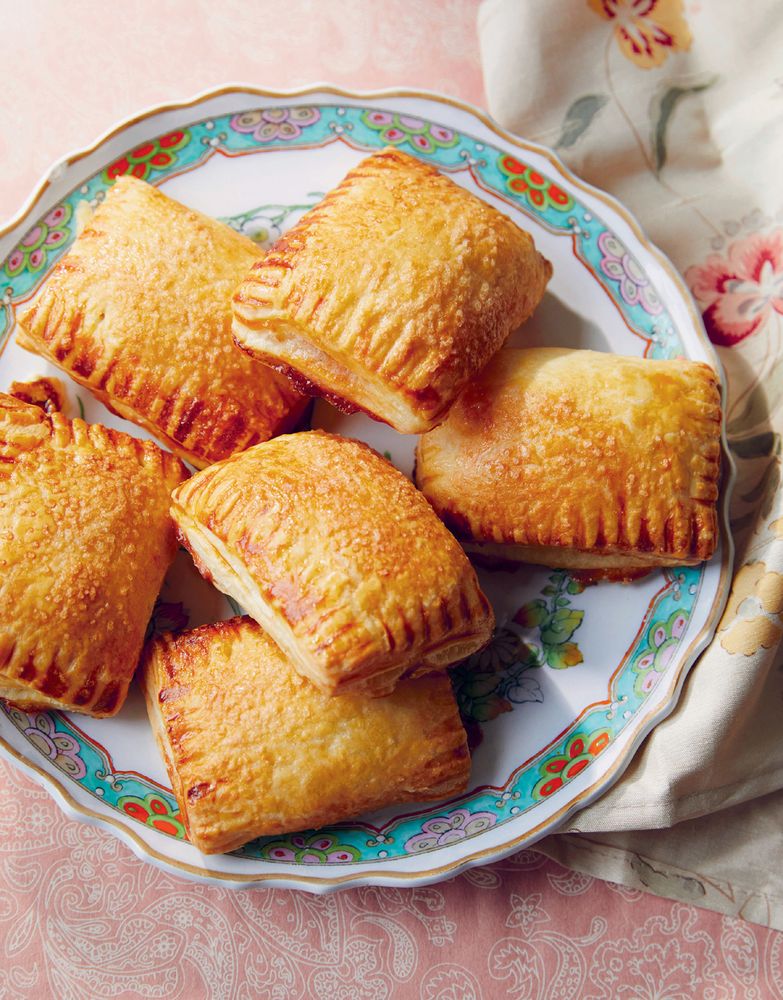 Rhubarb, cardamom & ricotta parcels from A Whisper of Cardamom by Eleanor Ford