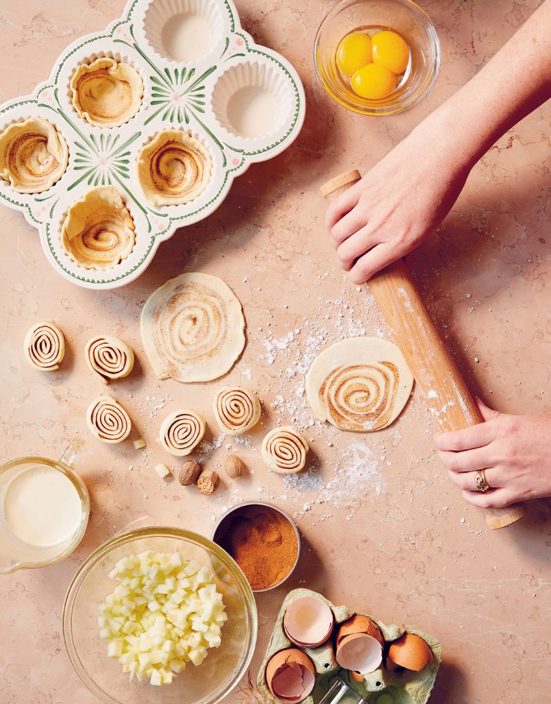 Apple custard & sweet spice tarts from A Whisper of Cardamom by Eleanor ...