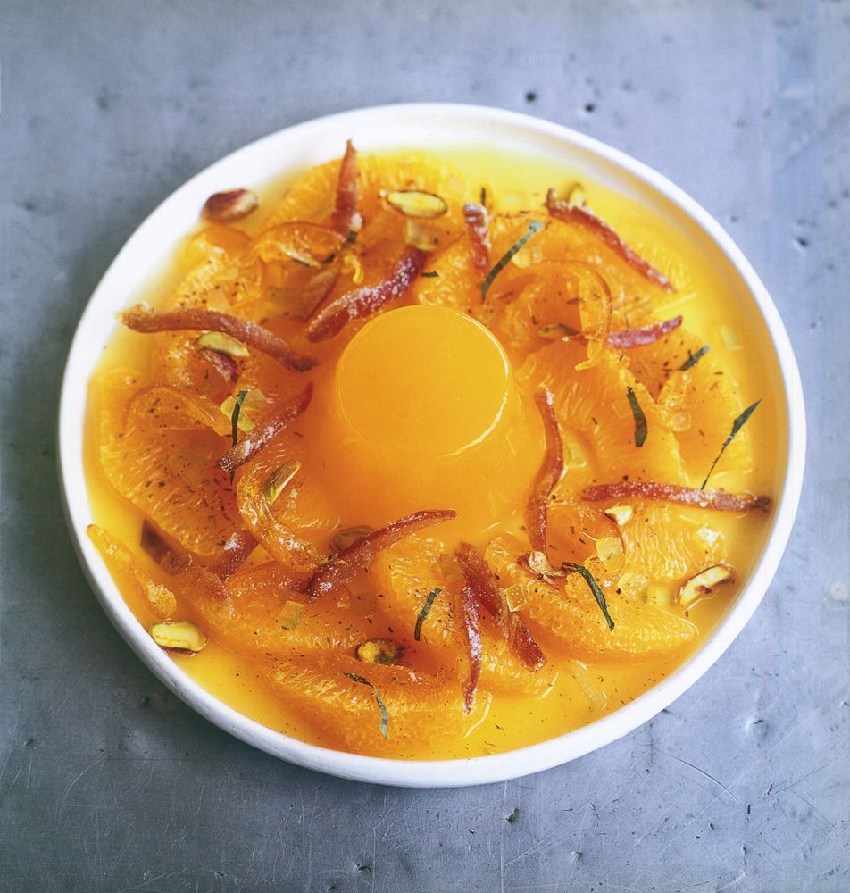 Mandarin jelly with spiced orange salad from Wild Weed Pie: A Lifetime of Recipes by Janni Kyritsis 