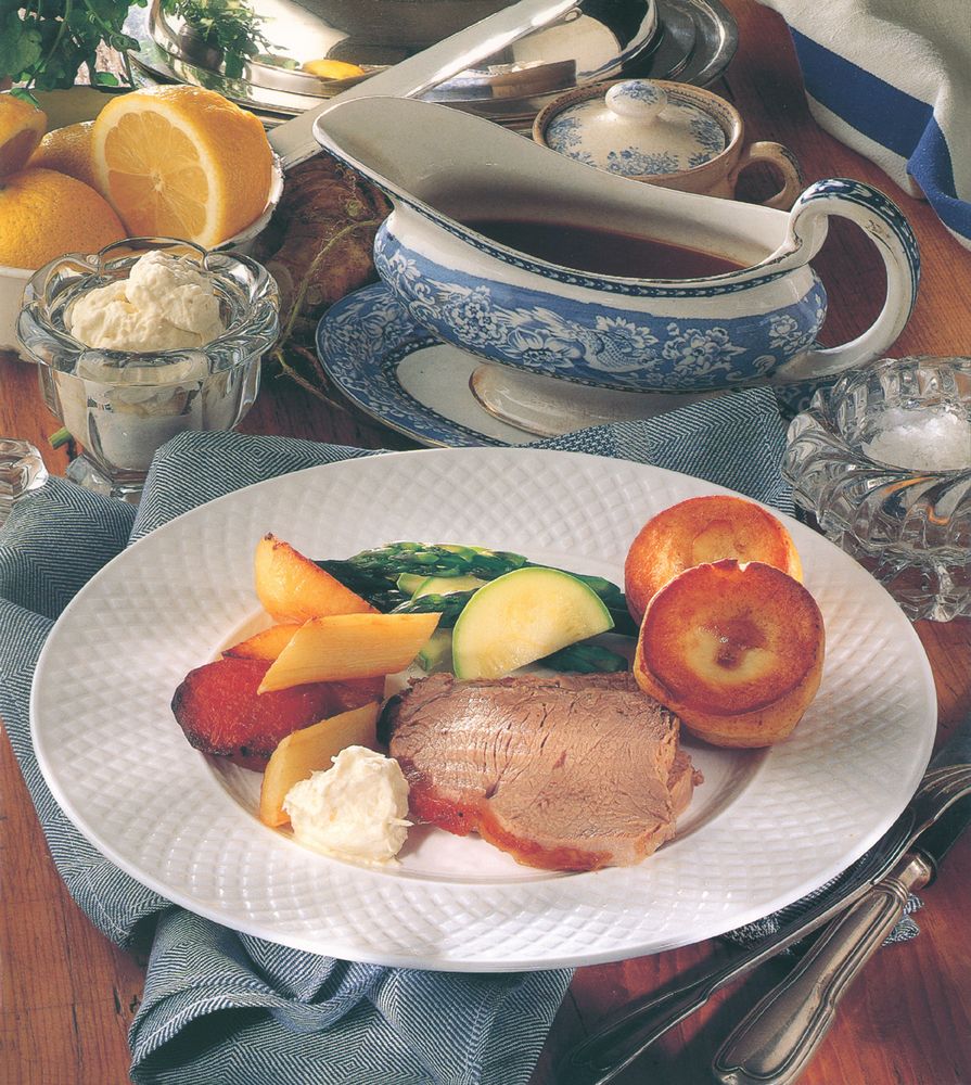 Roast beef and Yorkshire puddings from Winter Le Cordon Bleu Home