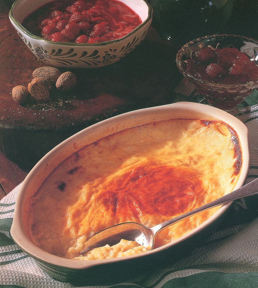 Baked rice pudding from Winter Le Cordon Bleu Home Collection by Le