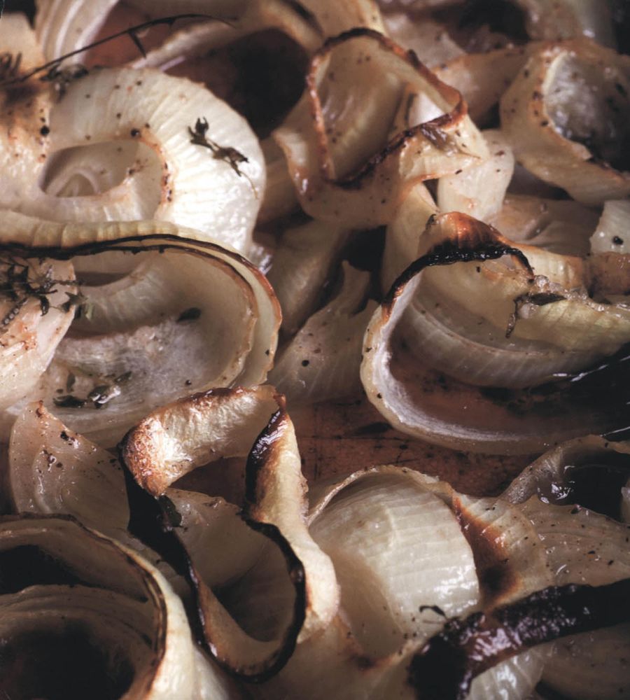 Baked onions from Winter Food by Jill Norman