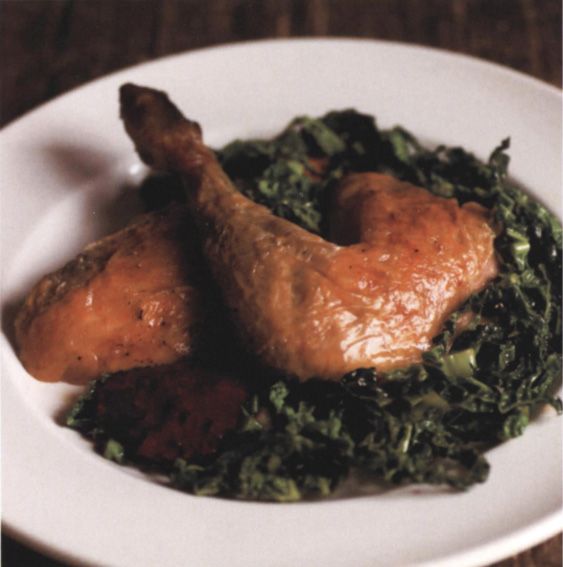 Guinea fowl with blackberry sauce from Winter Food by Jill Norman