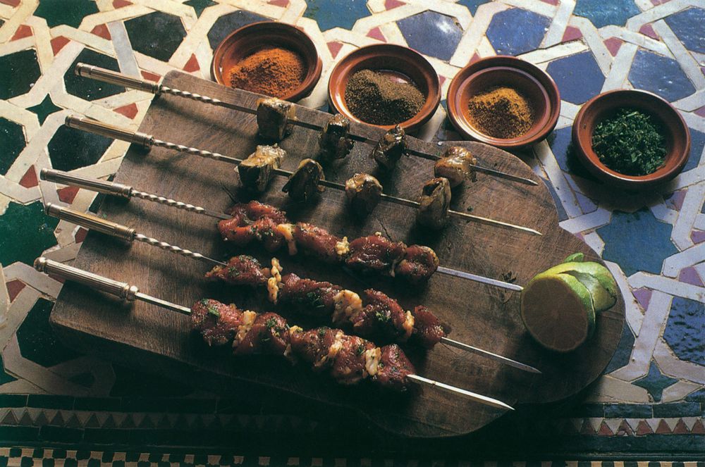 Moroccan Brochettes II from Taste of Morocco by Robert Carrier