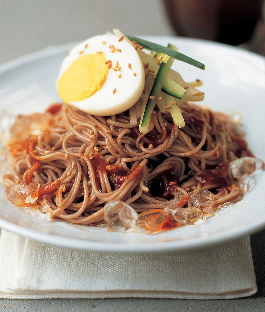 [Pulmuone] Chuncheon Style Spicy Buckwheat Noodles 513g main image 0