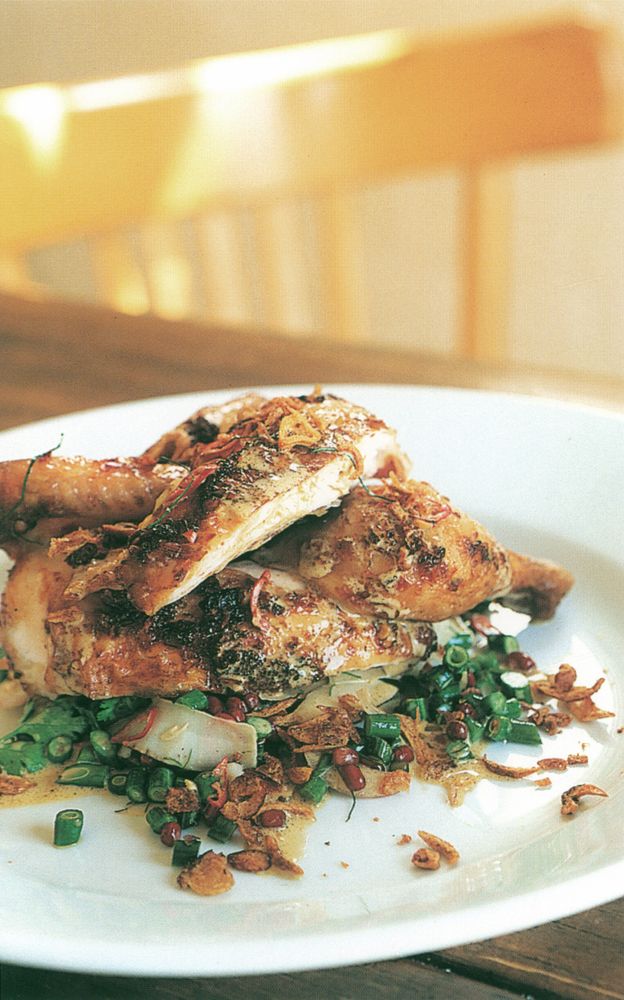 Chilli Spatchcock with snake bean salad from A Taste of Australia: The ...