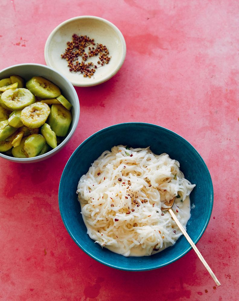 Smacked Cucumber from Taste Tibet: Family recipes from the Himalayas by Julie Kleeman and Yeshi Jampa