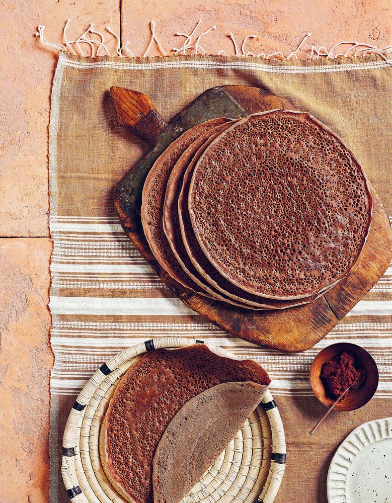 Fermented flatbread from Tekebash & Saba Recipes from the Horn of Africa by Saba Alemayoh