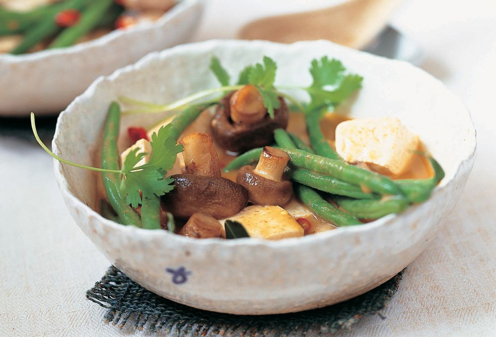 Tofu and Green Bean Red Curry from Thai Food and Cooking by Judy