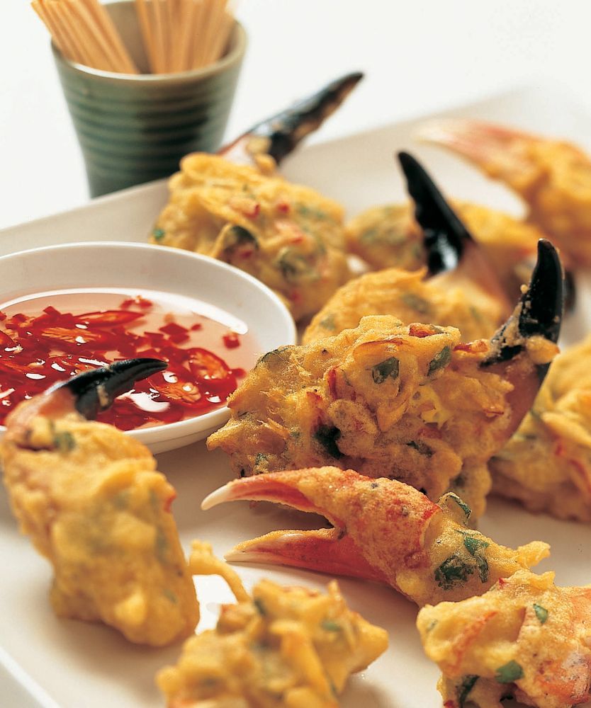 Crisp-Fried Crab Claws from Thai Food and Cooking by Judy Bastyra and Becky Johnson